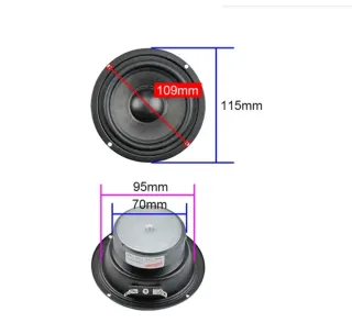 Pareja Altavoces Sonidos Medios Hi-Fi