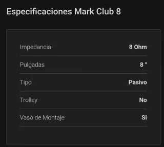 Altavoces Work Club 8 Negros