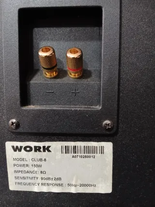 Altavoces Work Club 8 Negros