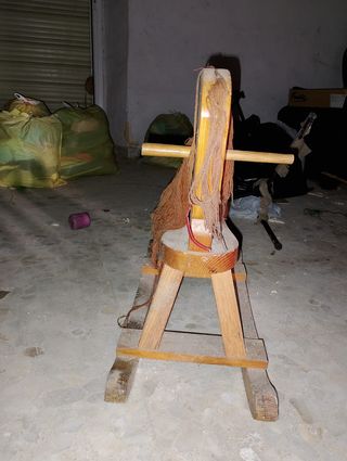 Balancín madera maciza antiguo