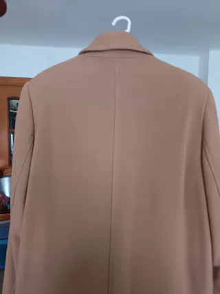Abrigo largo marrón Drape