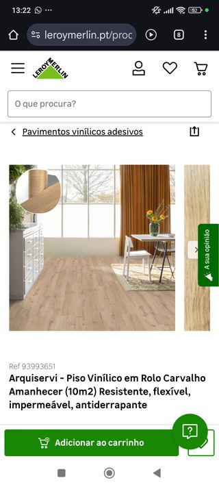 Piso Vinílico Carvalho Amanhecer (10m2)