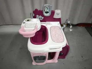 Bañera, cuna y cocina para muñecas plegable