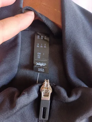 Chaqueta Adidas Hombre Negra y Gris