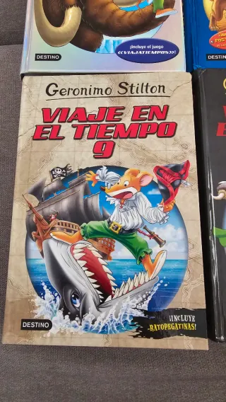 6 libros Viaje en el tiempo "Geronimo Stilton"