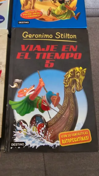 6 libros Viaje en el tiempo "Geronimo Stilton"