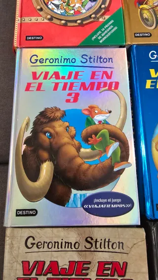 6 libros Viaje en el tiempo "Geronimo Stilton"