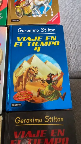6 libros Viaje en el tiempo "Geronimo Stilton"