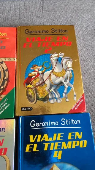 6 libros Viaje en el tiempo "Geronimo Stilton"