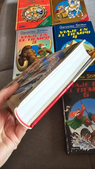 6 libros Viaje en el tiempo "Geronimo Stilton"