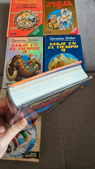6 libros Viaje en el tiempo "Geronimo Stilton"