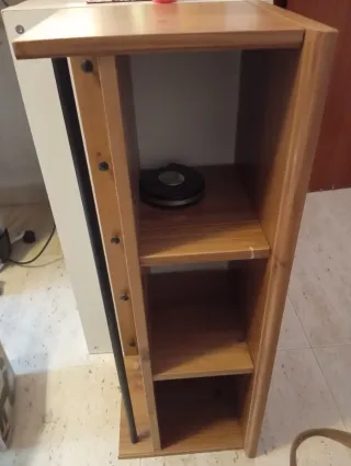 Estantería recibidor madera y metal