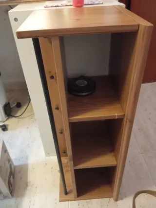 Estantería recibidor madera y metal