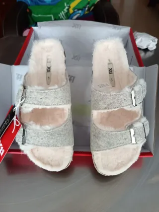 Xti Zapatillas Casa Beige/Gris Talla 38