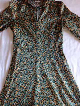 Vestido estampado floral mujer