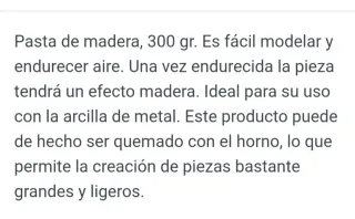 MOKUNEN SAN Arcilla de serrín 300g PASTA DE MADERA