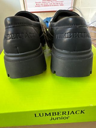 Scarpe Lumberjack bambina nere con strass