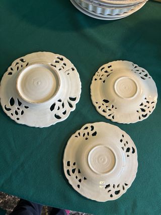 Set 3 piatti decorativi antichi