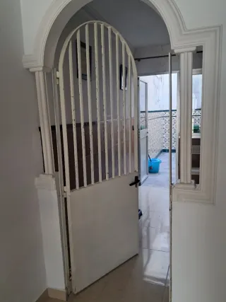 Puerta de hierro forjado