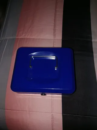 Caja Fuerte Azul Metálica