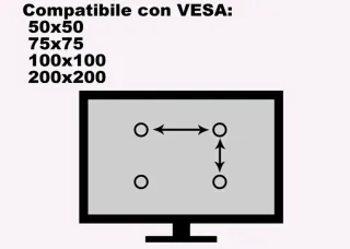 STAFFA Braccio Supporto a Parete Tv 14" A 55"