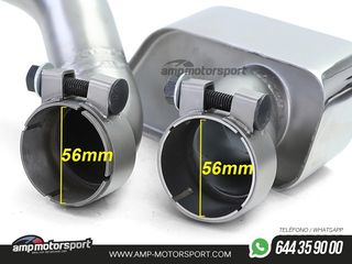 DIFUSOR TRASERO MATE BMW SERIE 5 F10/F11 + CONVERSIÓN A DOS SALIDAS V8