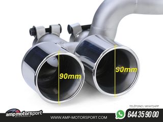 DIFUSOR TRASERO MATE BMW SERIE 5 F10/F11 + CONVERSIÓN A DOS SALIDAS