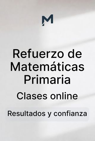 Clases de matemáticas para primaria (online)