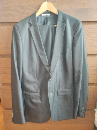 Traje Zara Gris Hombre