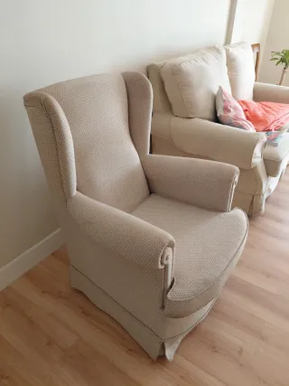 Butaca balancín/Mecedora beige