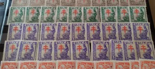 Lote Sellos Cruz de Lorena 1948-1950 Nuevos