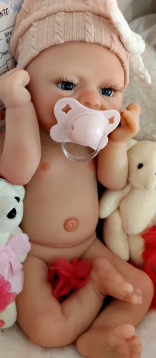 Bambola Reborn in Silicone Completa 37cm