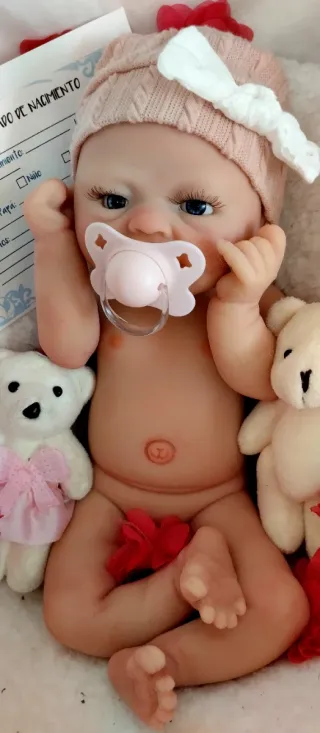 Bambola Reborn in Silicone Completa 37cm