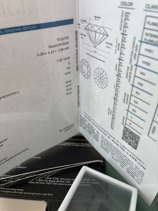 Pendientes Oro 18k Diamante Natural 2.13 Ct