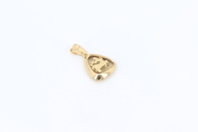 Colgante Sagitario de oro 18k , 1,13gr.Ref G-027.