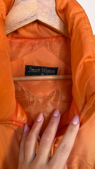 Giubbotto Puffer Arancione-pesca