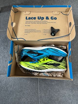 Zapatillas Cross Country Azul y Verde