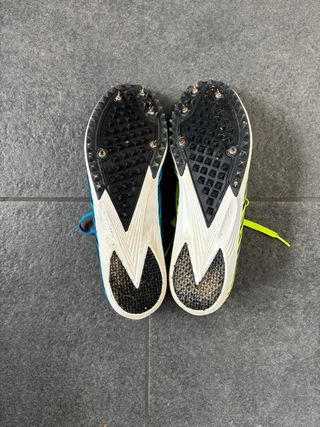 Zapatillas Cross Country Azul y Verde