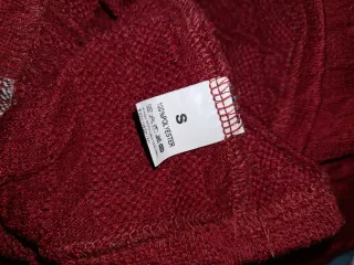 Blusa de punto con estampado de cuadros