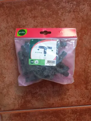 Conectores T de goteo 13-16 mm (Pack 10)