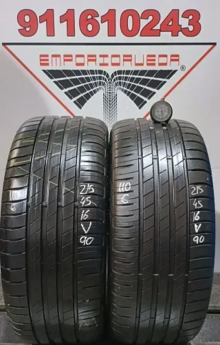 215 45 16 V GOODYEAR RUEDA AL 90% VIDA UTIL