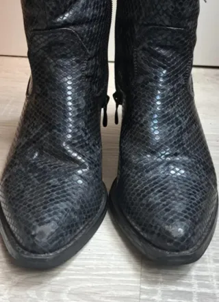 Botines Cowboy Bosanova Piel Serpiente