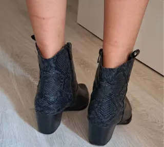 Botines Cowboy Bosanova Piel Serpiente