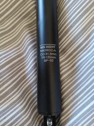 Tija telescópica MEROCA 31.6mm 125mm