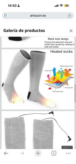 Calcetines Térmicos Eléctricos Calefactables