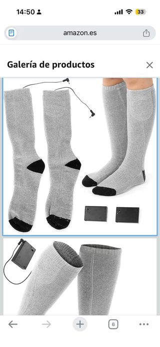Calcetines Térmicos Eléctricos Calefactables