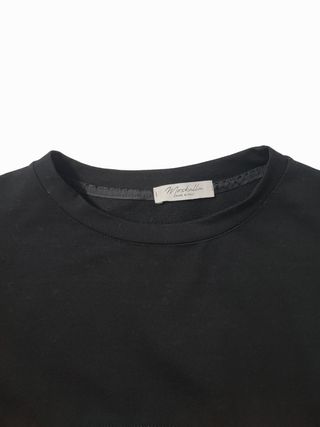 Moskalla/ Sudadera negra oversize estampada L XL