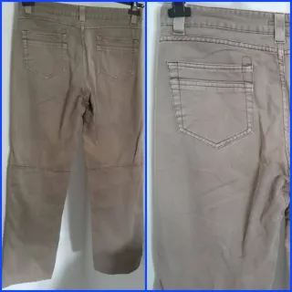 Pantaloni Modi&Moda tg 48/ M Cotone Beige