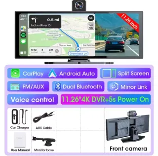 Cámara salpicadero inalámbrica 11,26 pulgadas