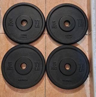 PESAS 4 DISCOS DE 5KG DE 28MM